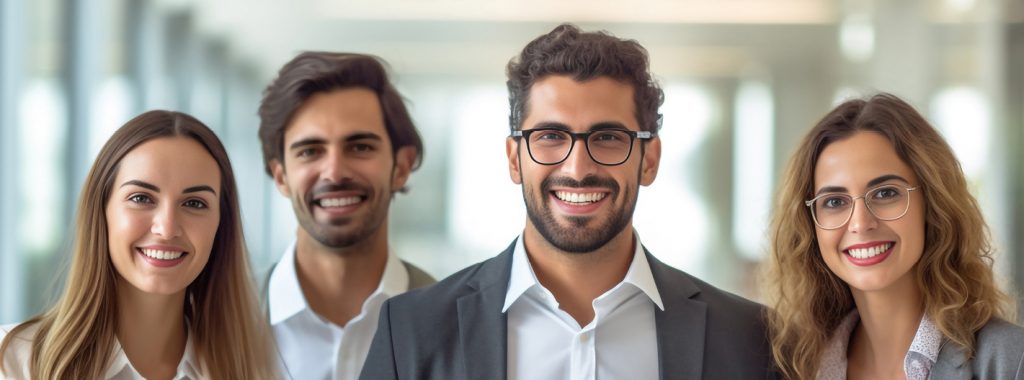 CURAPHIL - Kollegen im Vordergrund im Businessalltag